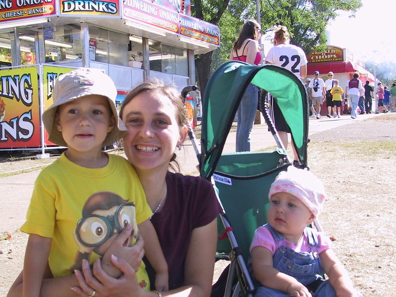 IMG_0015.JPG - We took the kids to the MN State Fair!  Here we are watching Go-Karts