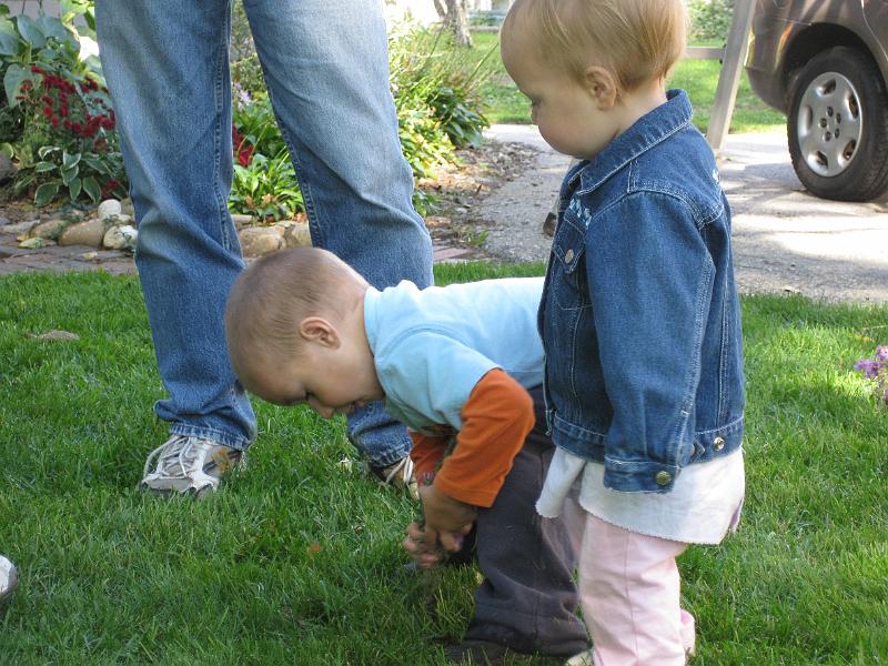 1010drill-watch.jpg - Leah supervising the work